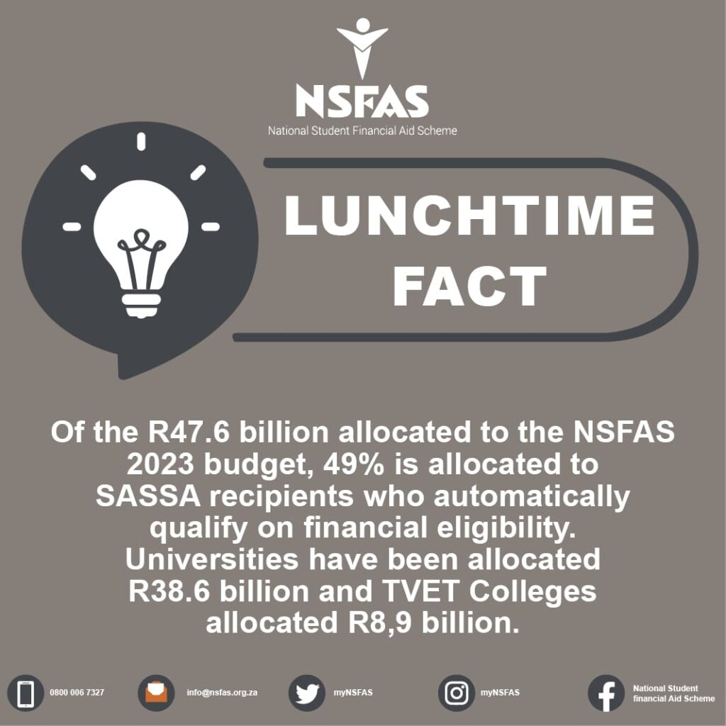 sassa recipients receive nsfas funding