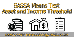 sassa means test income and asset threshold