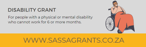 SASSA Disability Grant for people living with disabilities making them unable to work