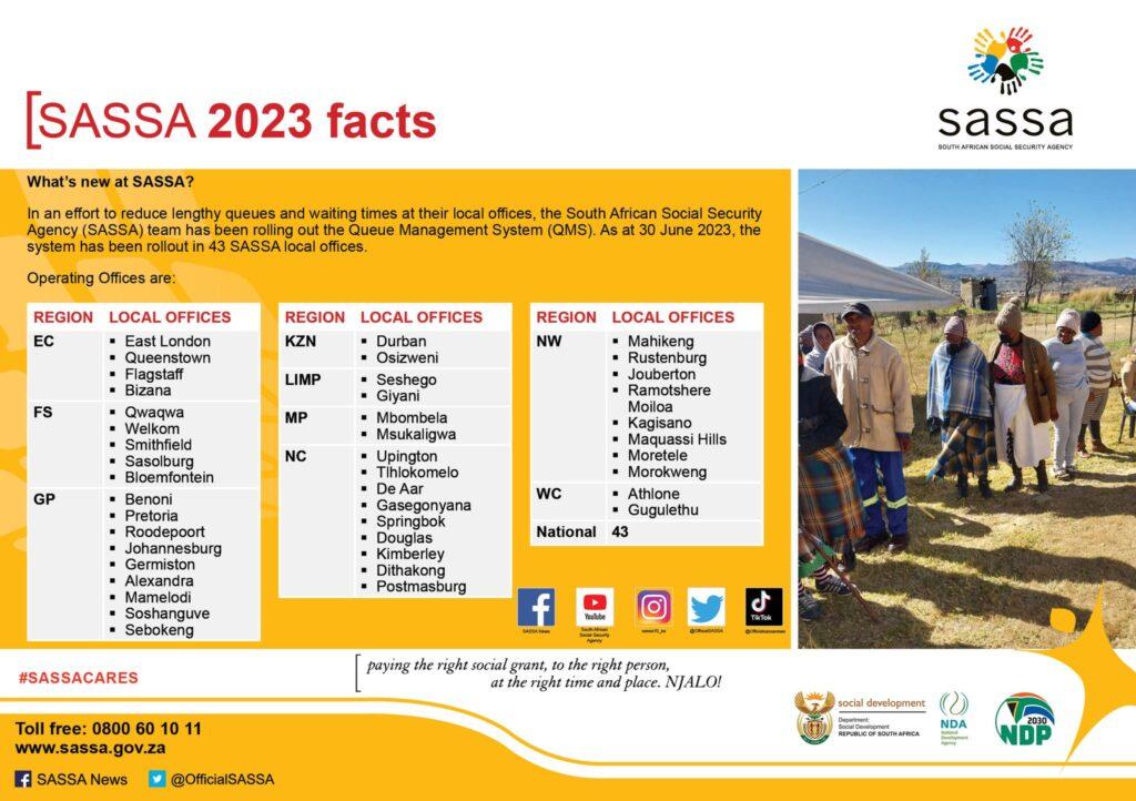 sassa queue management system offices